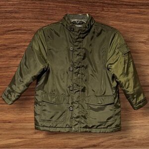 Janie And Jack Army Green Winter Puffer Jacket